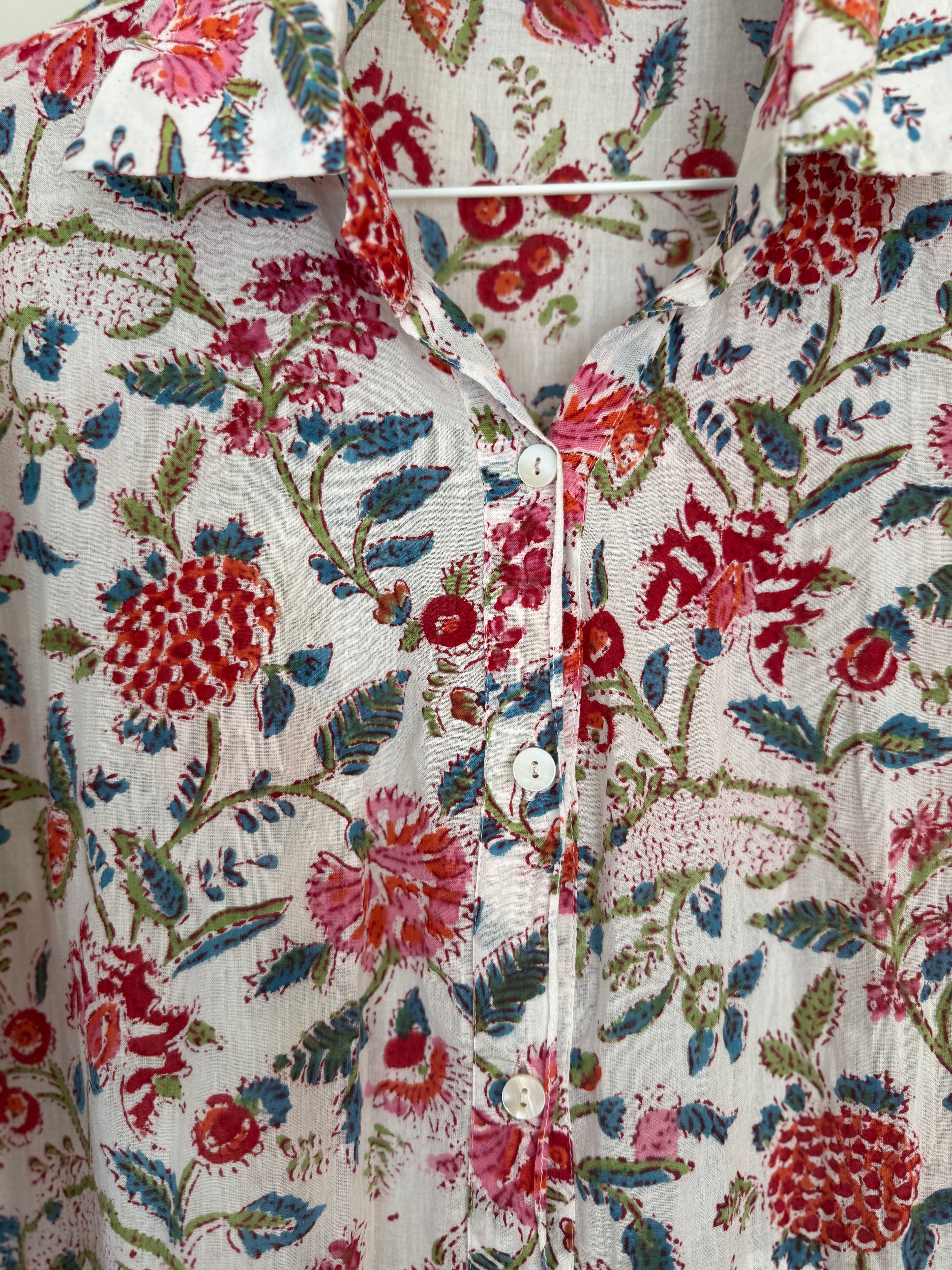 Dipika dress - white multi floral