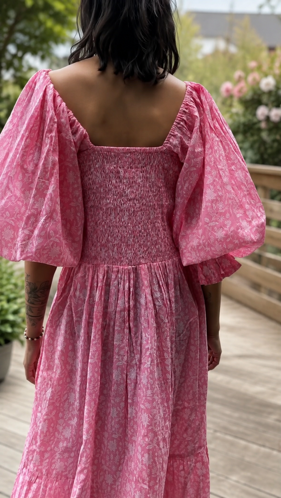 Avira midi dress - pink