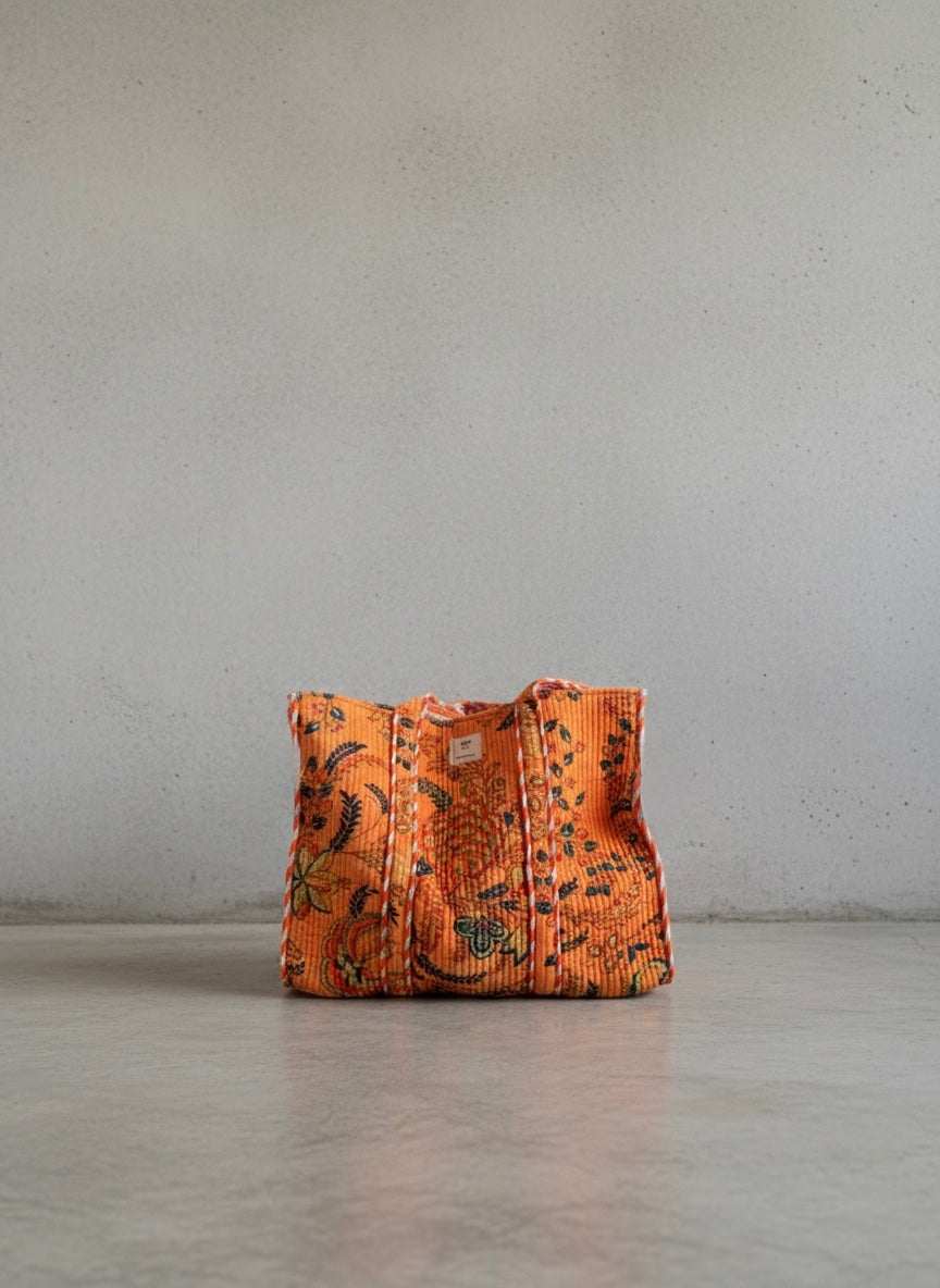 Velvet tote - oransje