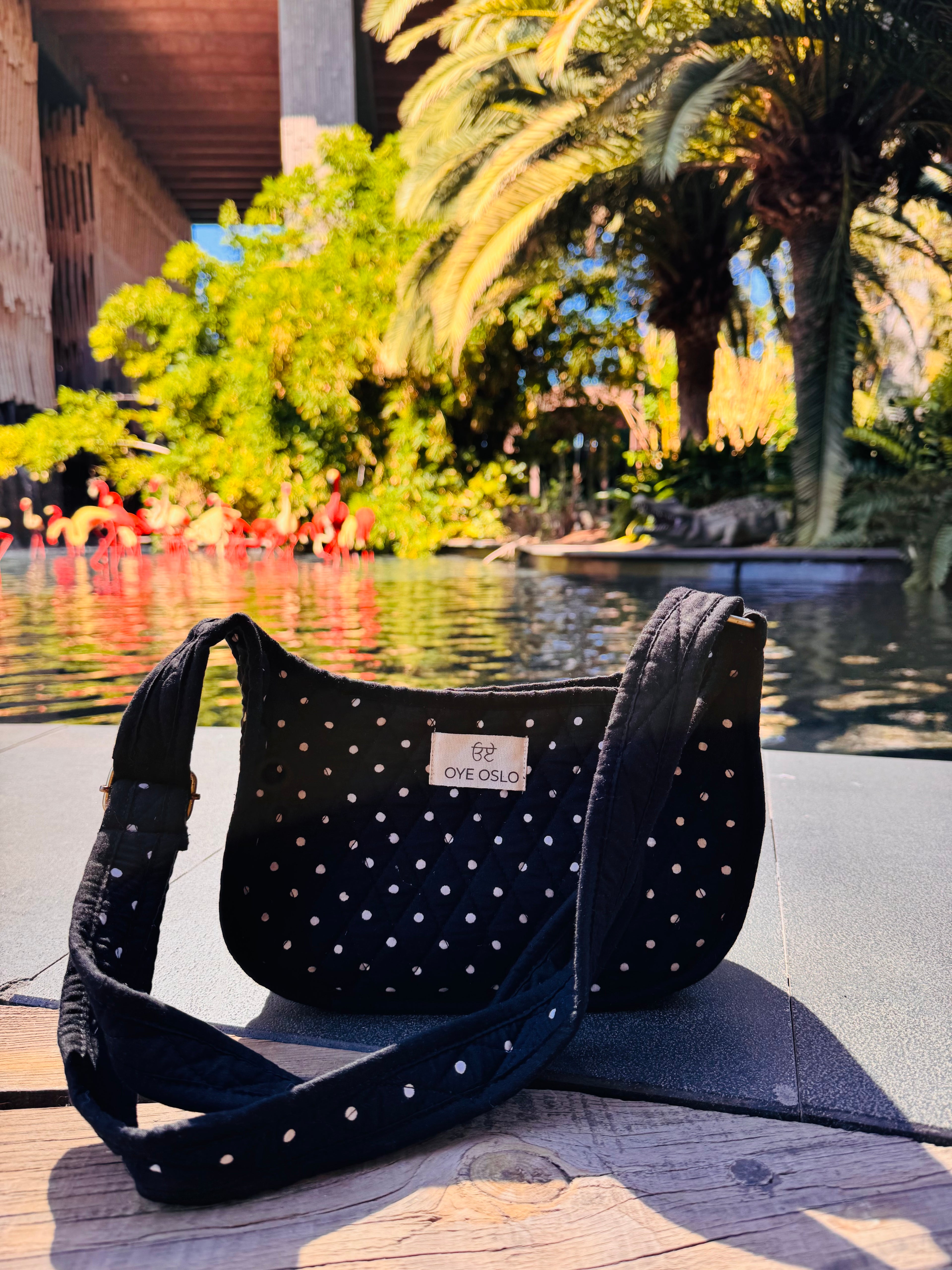Mini - black polka dot